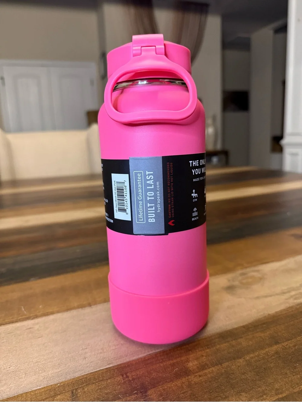 HydraPeak Sport 32oz Insulated Bottle - Bright Pink